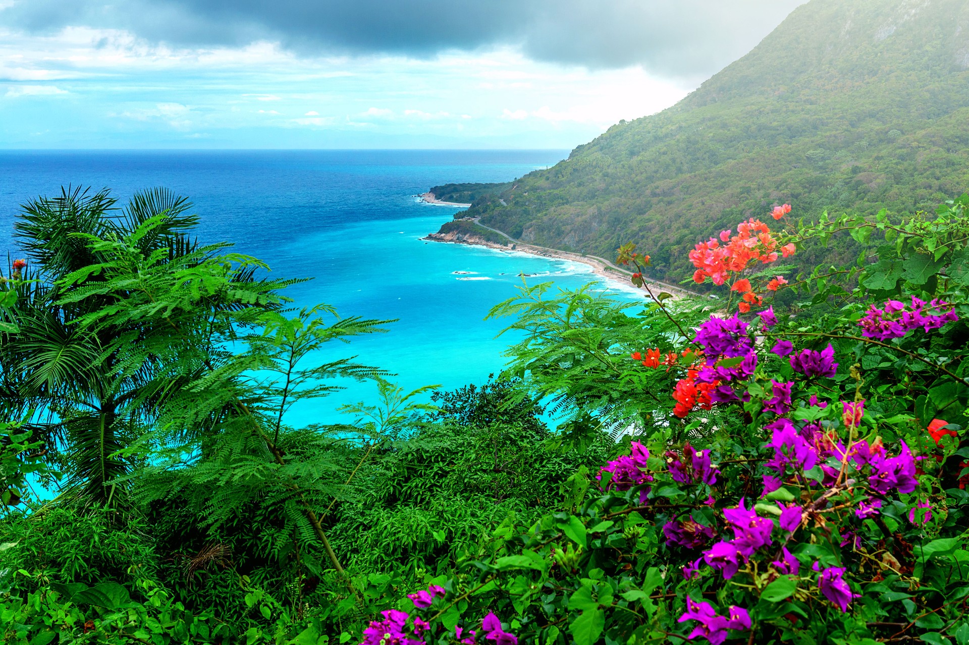 delightful Caribbean landscape